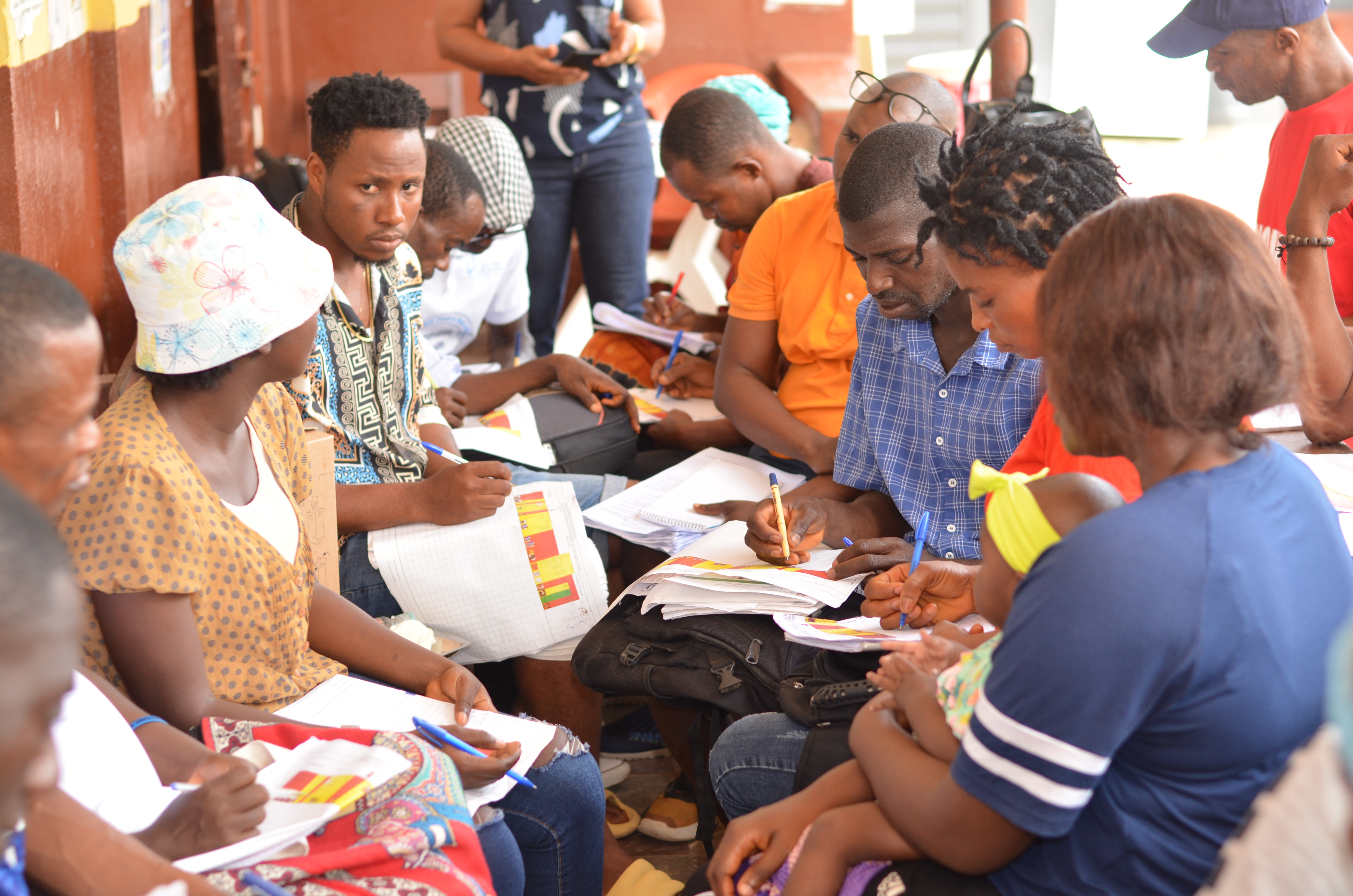 Community health worker candidates prepare for training