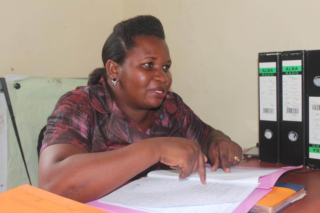 As Tanzania looks to task sharing as a way to improve access to much-needed health and social support services, social service workers like Stellah Kihombo (left) play a crucial role in identifying people in need, providing psycho-social support, and linkages to crucial HIV/AIDS prevention, care, and treatment services for high-risk populations across the country. Courtesy AIHA.