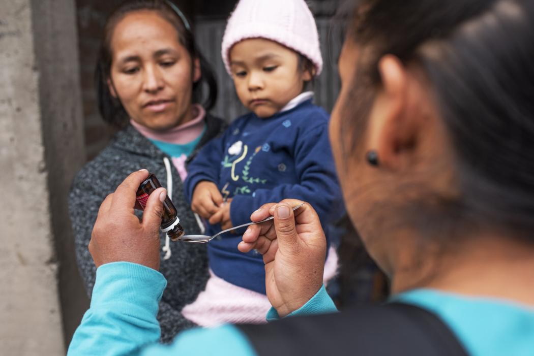 Before she took on the role of a community health worker, Inés and her family were enrolled in CMMB’s Children and Mothers Partnership Program. (Photo by Omar Lucas/Getty Images for CMMB)
