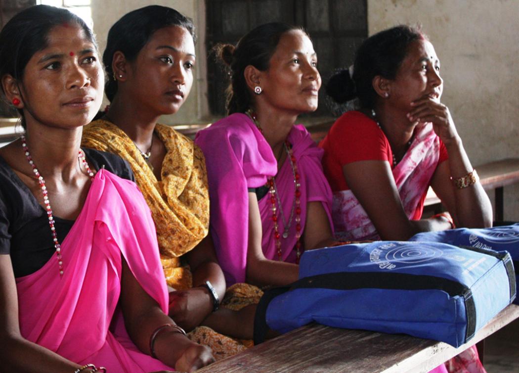 Photo of community health workers in Nepal courtesy of Jhpiego