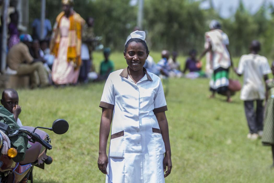 Nurses like Jackline are the backbone of Uganda’s health system and play a critical role in improving health outcomes and the overall cost-effectiveness of care. Photo Courtesy of Jhpiego.