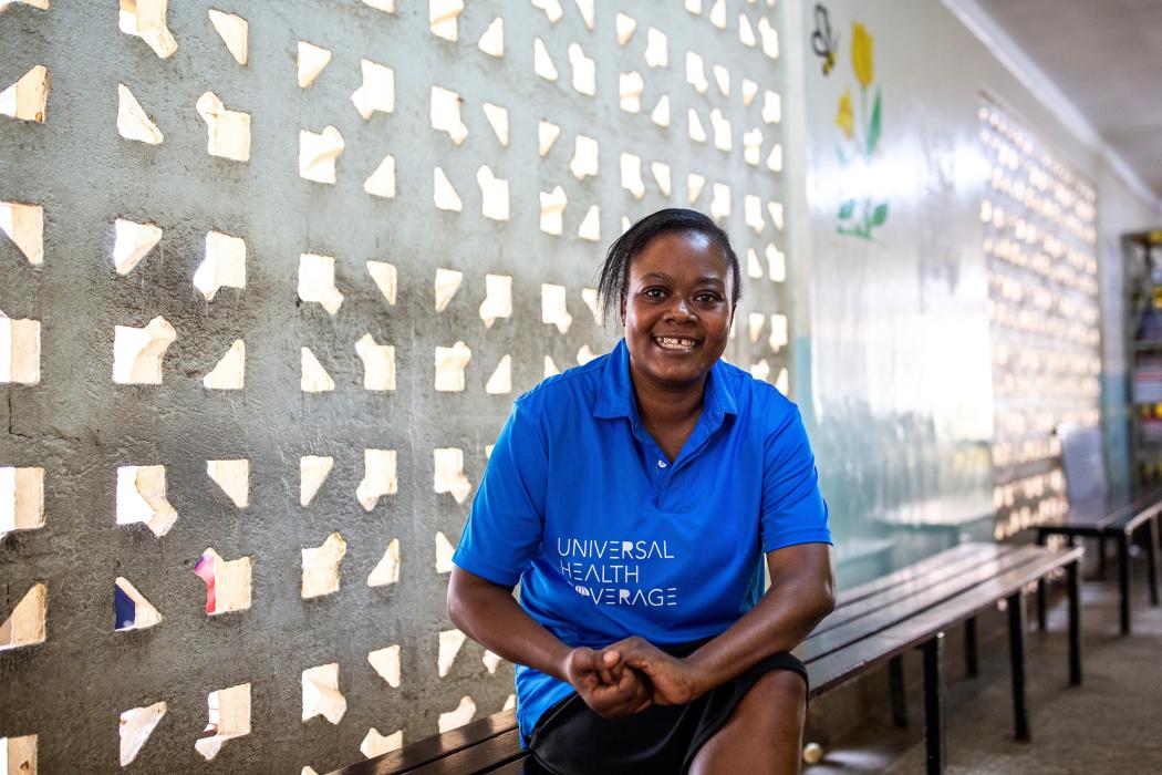 As an HIV-positive woman with an HIV-negative husband and three HIV-negative sons, Margaret Odera is a role model for how women with HIV can thrive with access to essential services and information. Photo by Patrick Meinhardt for IntraHealth International.