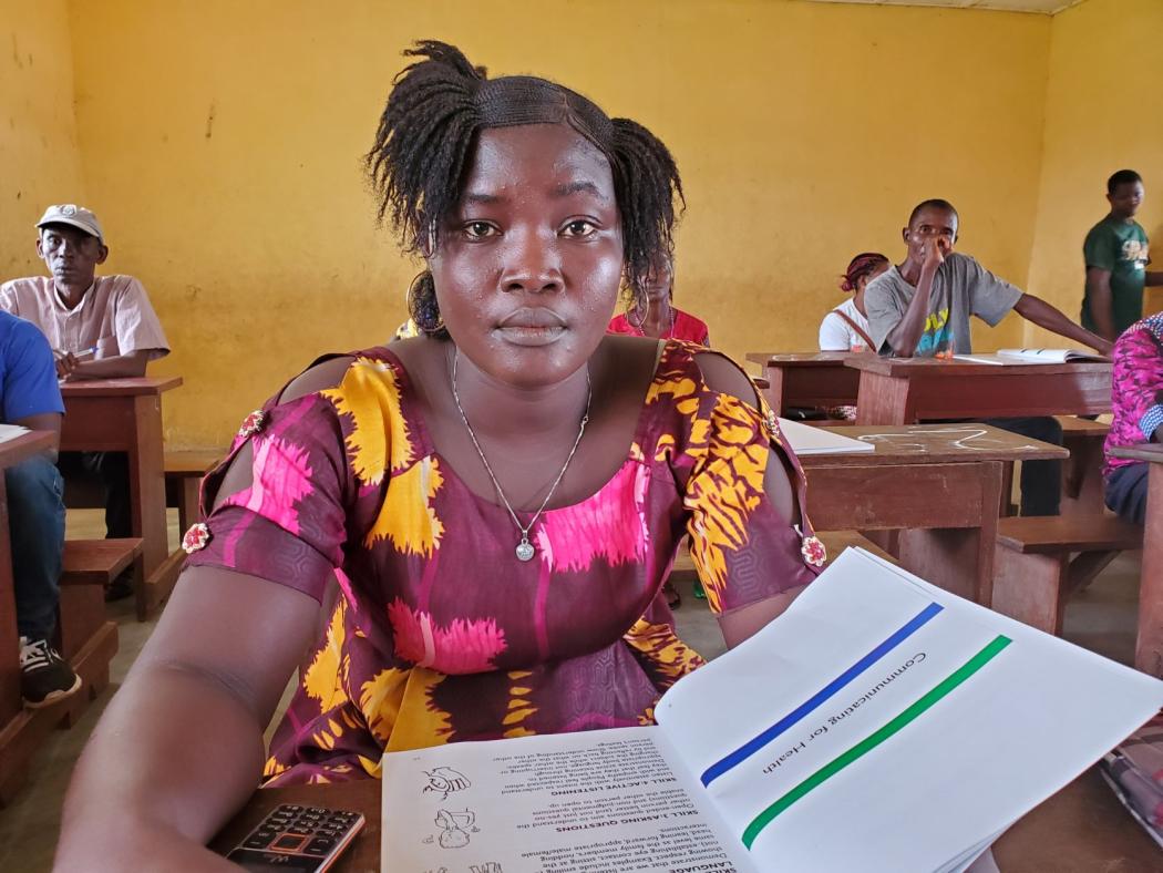 Fatmata Koroma is a community health worker in Kono District, Sierra Leone. Photo: Last Mile Health
