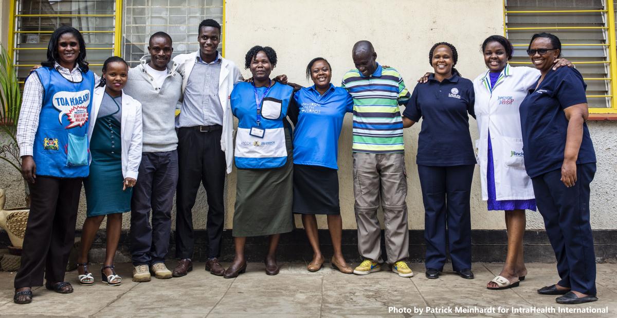 Health worker team in Kenya