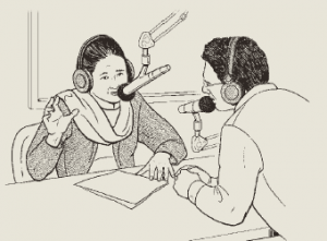 An illustration portraying Aruna in the soon-to-be-released “Health Actions for Women.” Courtesy Hesperian Health Guides.